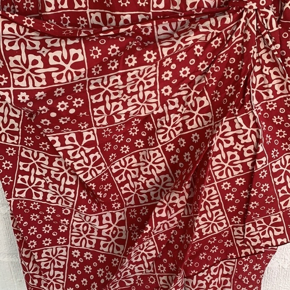 Vintage Side Hem Pencil Bodycon Boho Skirt sz M - Picture 3 of 5